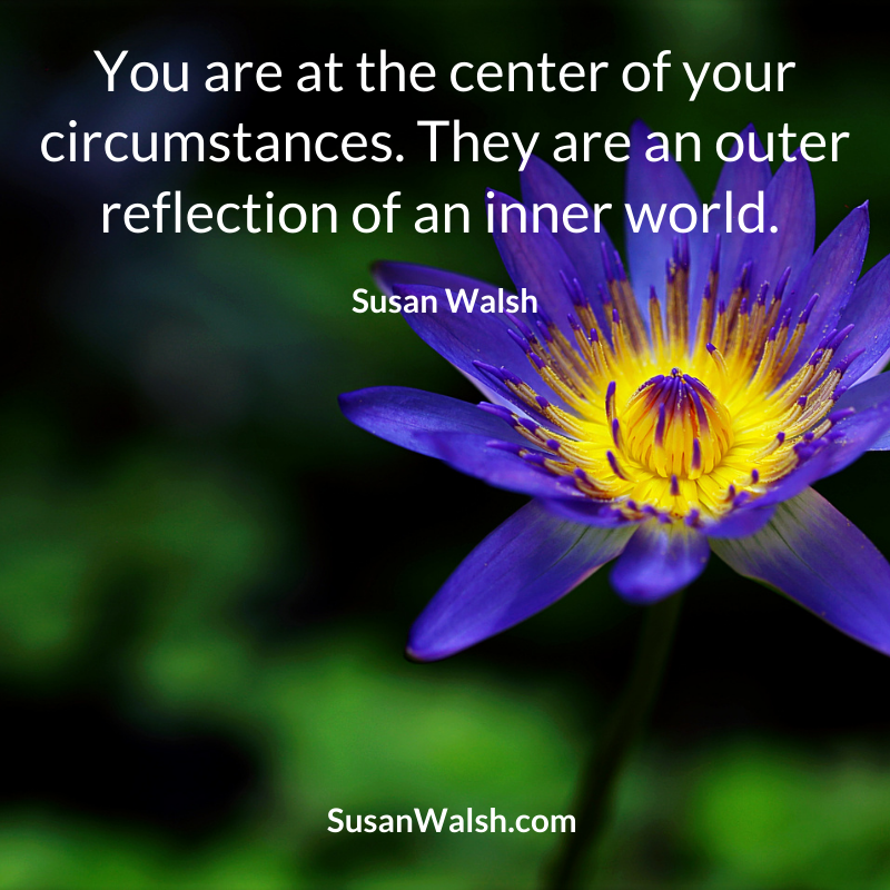 You Are At The Center Of Your Circumstances Susan Walsh Quote (800 X 800 Px)